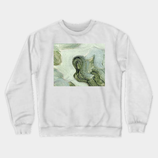 Mint Green Abstract Art Crewneck Sweatshirt by Go Abstract Art